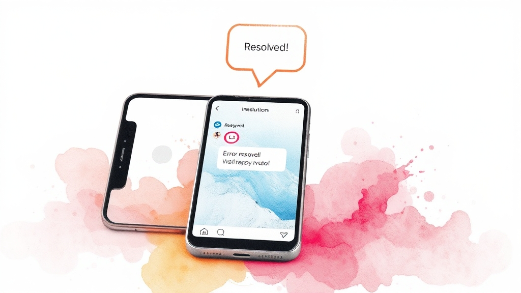 인스타그램 스토리 오류 원인과 해결법 총정리 (2025년) 9 마무리 (watercolor 스타일)