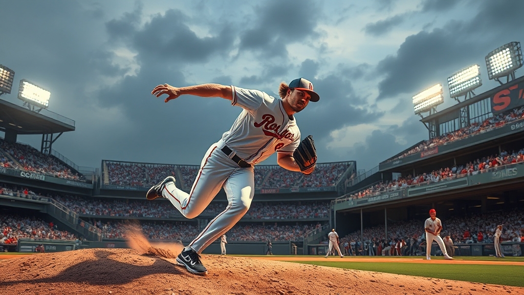 와이스의 피칭 분석 및 시즌 성적 (realistic 스타일)