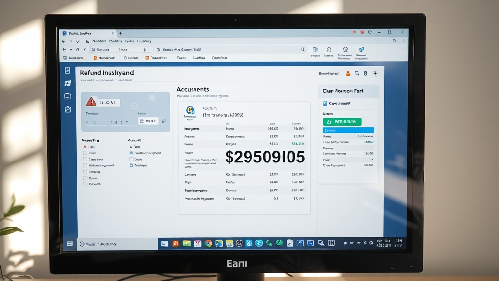환급 신청 방법 (realistic 스타일)