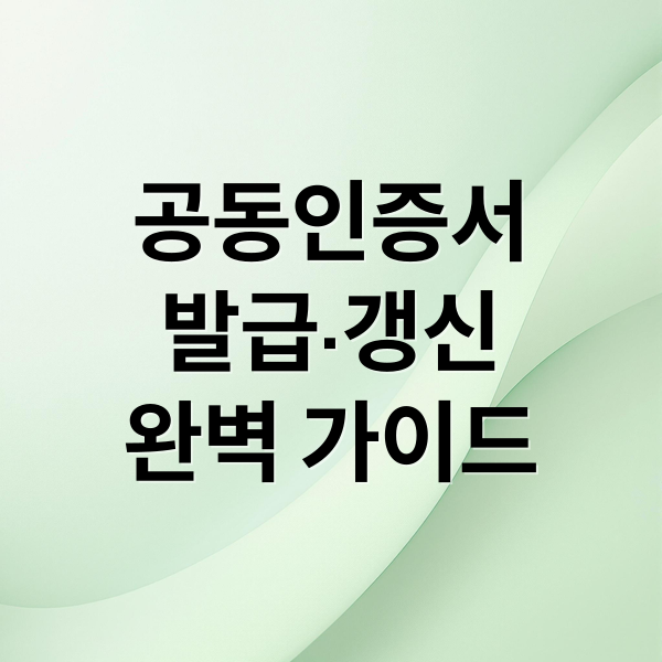 공동인증서
발급·갱신
완벽 가이드 (국민은행 공동인증서 내보내기)
