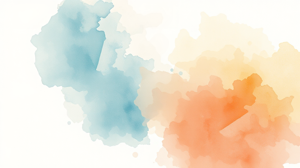 온라인 사용처 안내 (watercolor 스타일)