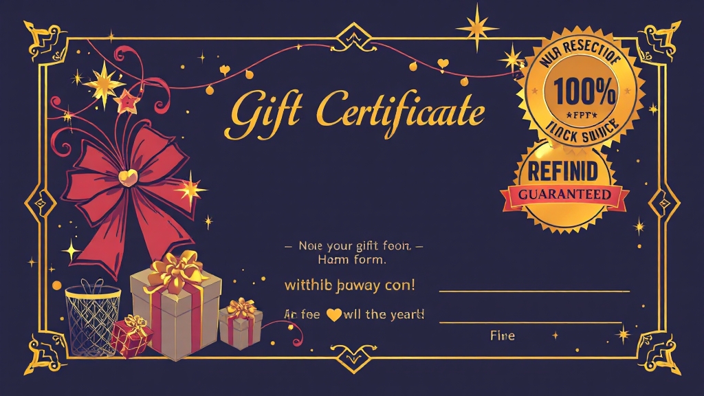 선물받은 상품권 환불 꿀팁 (illustration 스타일)