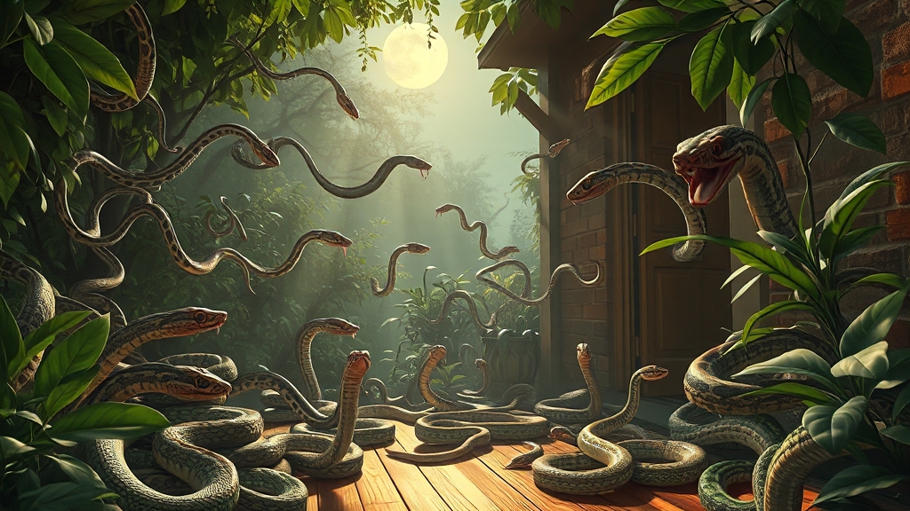 뱀 꿈 해몽 상세 가이드 (realistic 스타일)