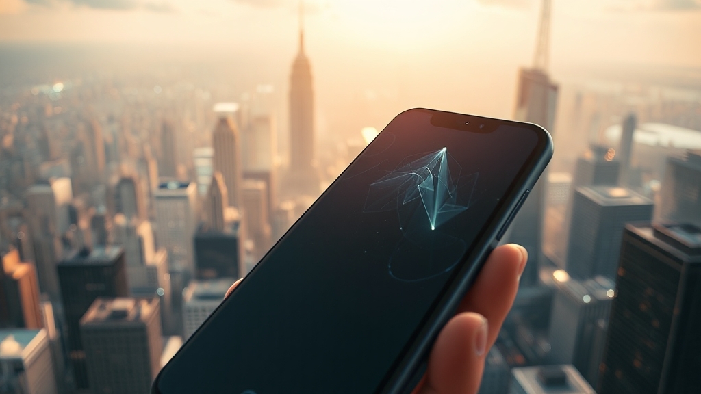 AI 스마트폰 경쟁과 픽셀의 미래 (realistic 스타일)