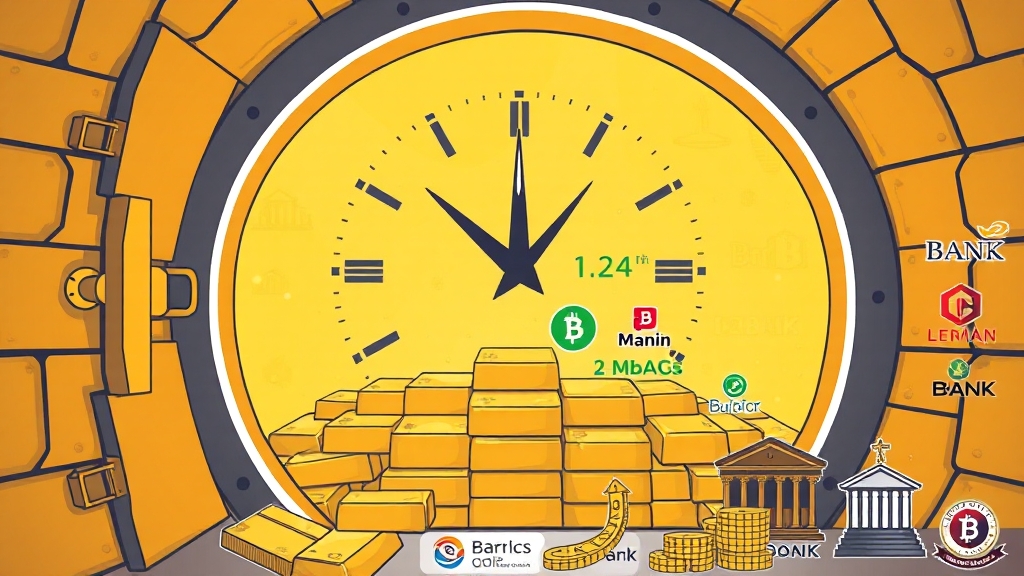 금통장, 은행별 비교 분석 (illustration 스타일)