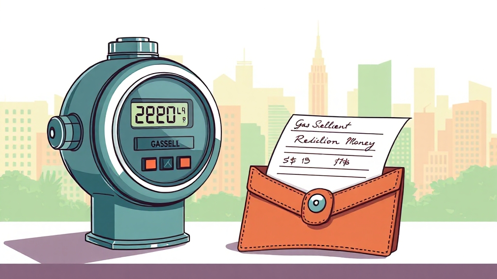 요금 정산, 깔끔하게! (illustration 스타일)