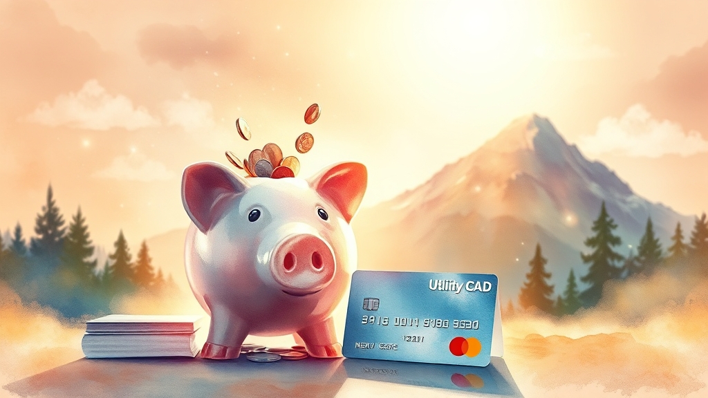 신용점수 올리는 5가지 전략 (watercolor 스타일)