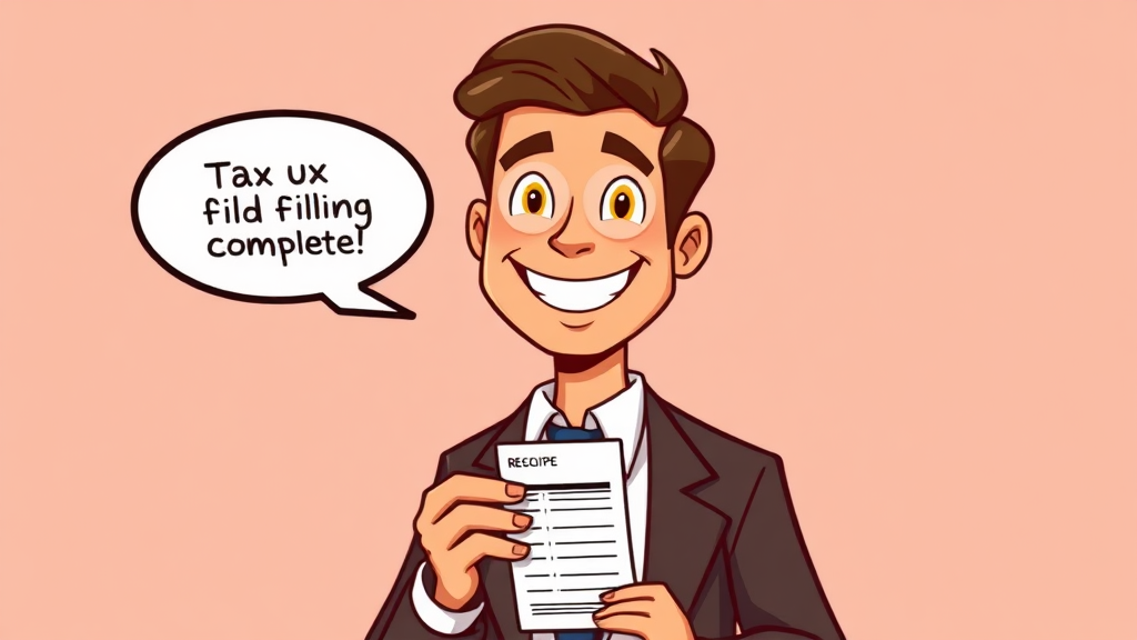 마지막 단계! 신고서 최종 확인 및 제출 (cartoon 스타일)