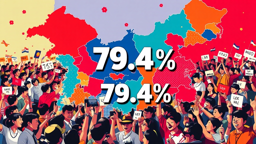 지역별 투표율, 어디가 가장 높았을까? (popart 스타일)