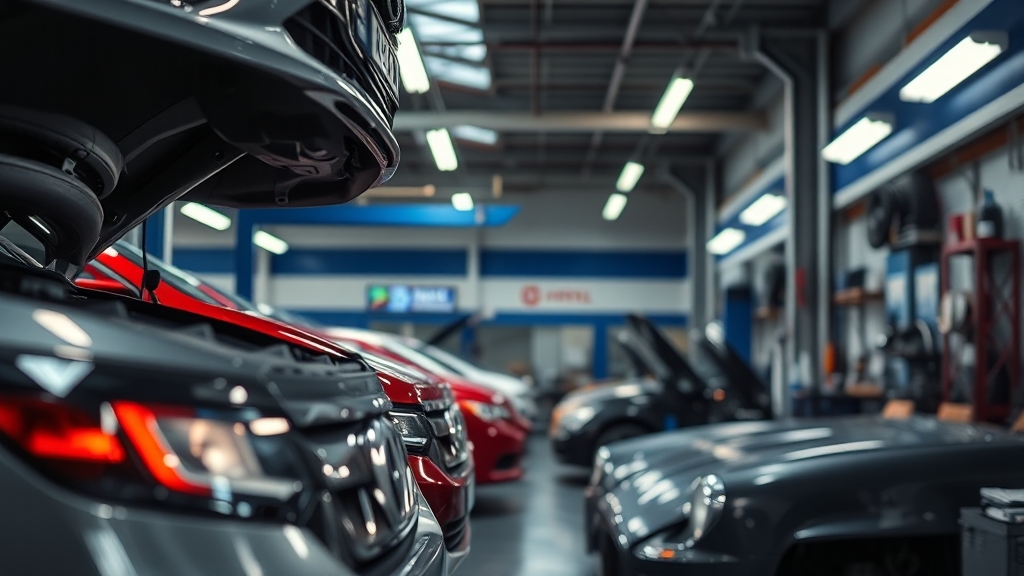 서비스센터 종류별 특징 분석 (realistic 스타일)