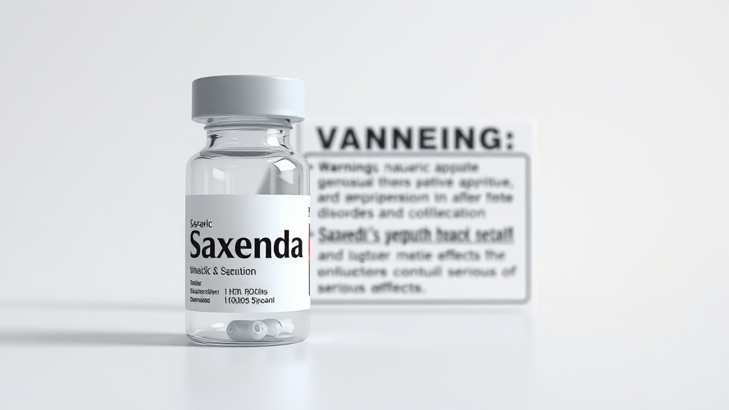 삭센다 제네릭, 효능과 부작용 (realistic 스타일)