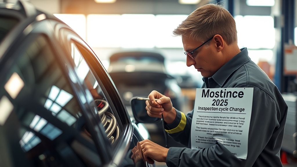 검사 항목 및 주기 (realistic 스타일)