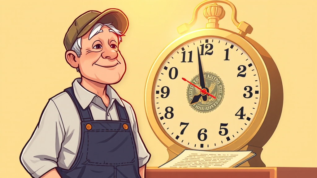 퇴직금 지급, 법적 기준은? (cartoon 스타일)