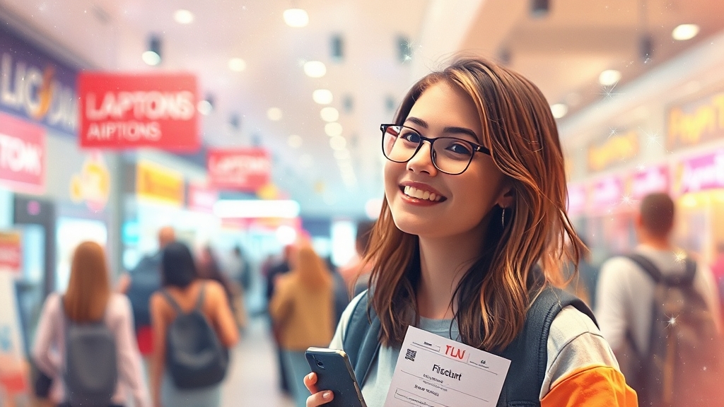 대학 생활 필수템 할인 (watercolor 스타일)