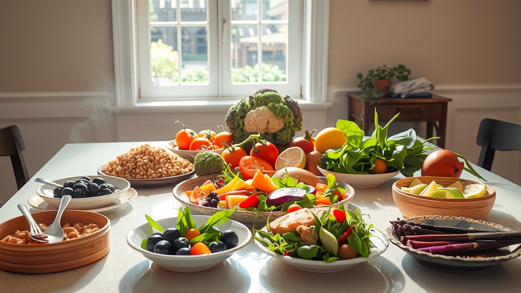 GI & GL 낮추는 식습관 (realistic 스타일)