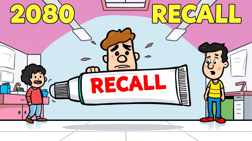 2080 치약 회수, 어떻게 진행되나? (cartoon 스타일)