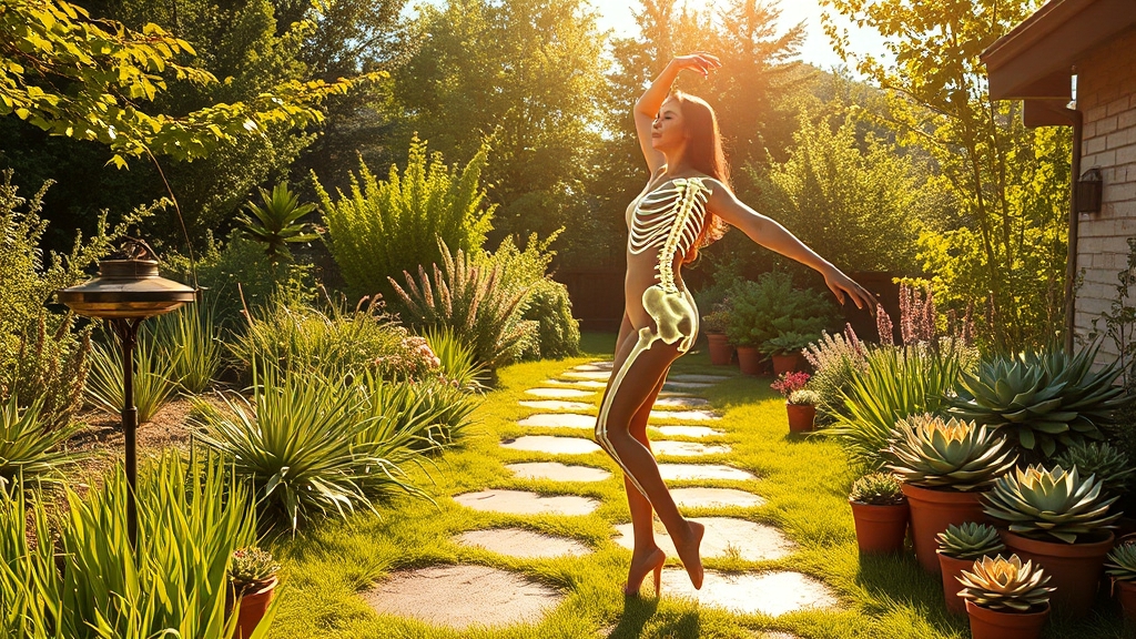 골다공증 예방, 생활 습관이 중요해요! (realistic 스타일)