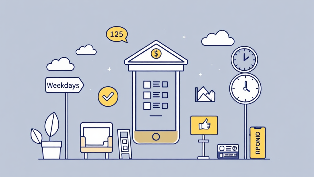 기업은행 고객센터 운영 시간 및 상담 가능 시간 (illustration 스타일)