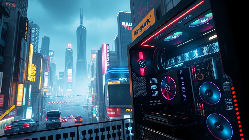 그래픽 카드 선택: 게임, 작업, 편집 (realistic 스타일)