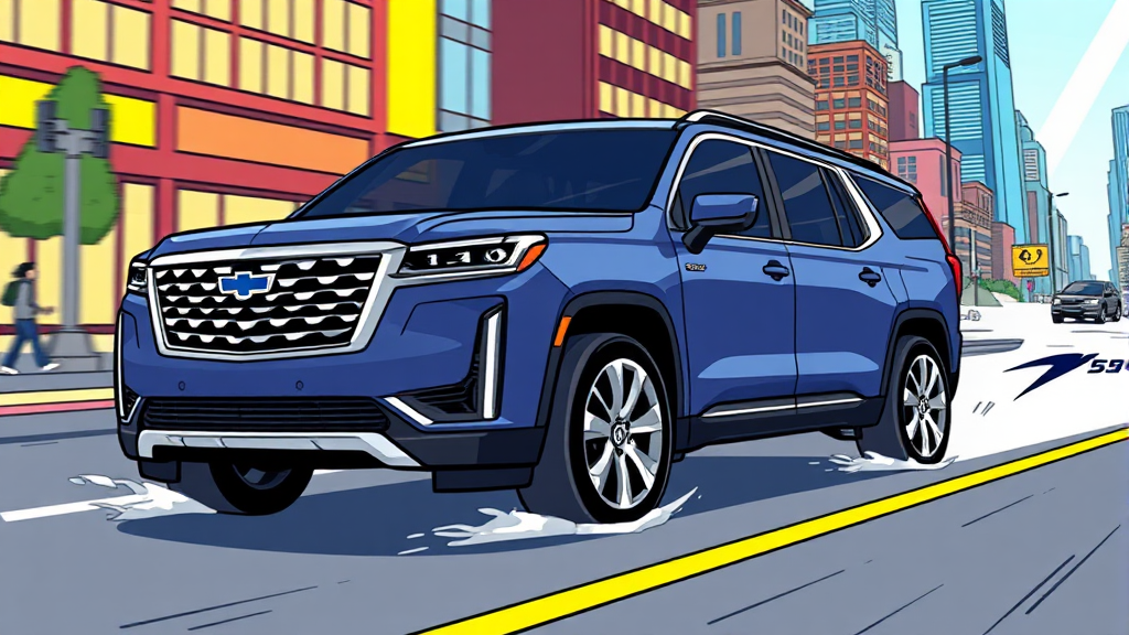 주행 성능 및 첨단 기술 (cartoon 스타일)