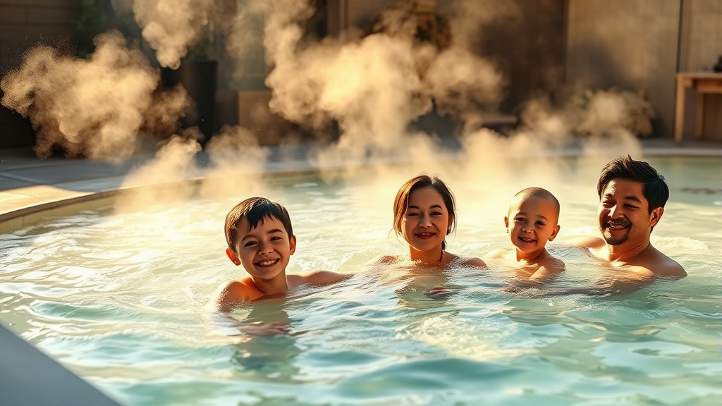 온천 이용 시 주의사항 및 팁 (realistic 스타일)