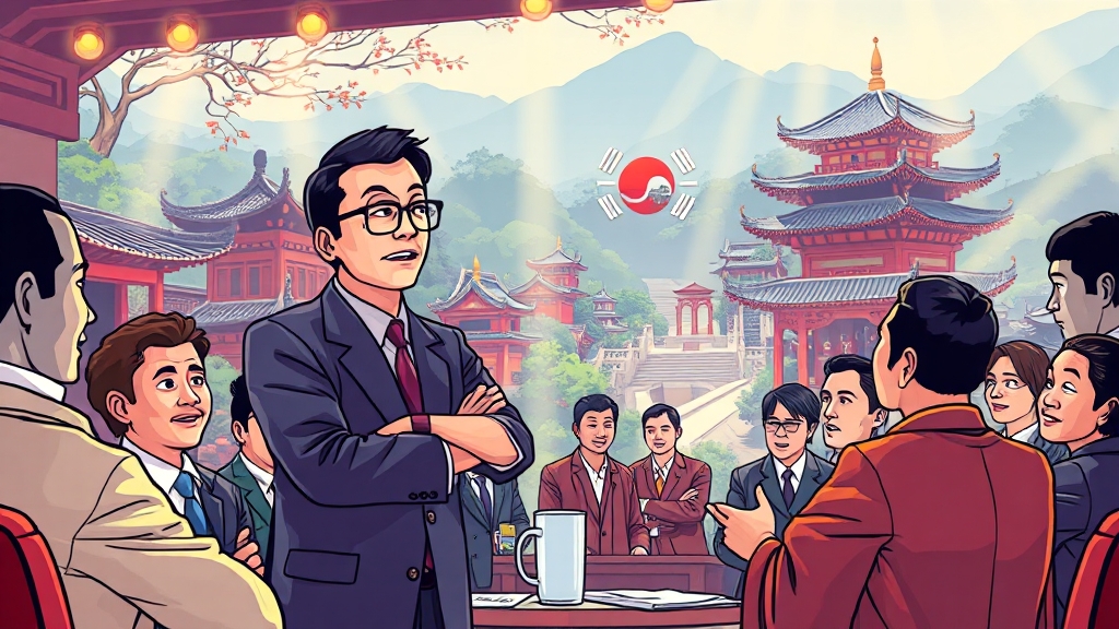 APEC 주요 의제는? (cartoon 스타일)