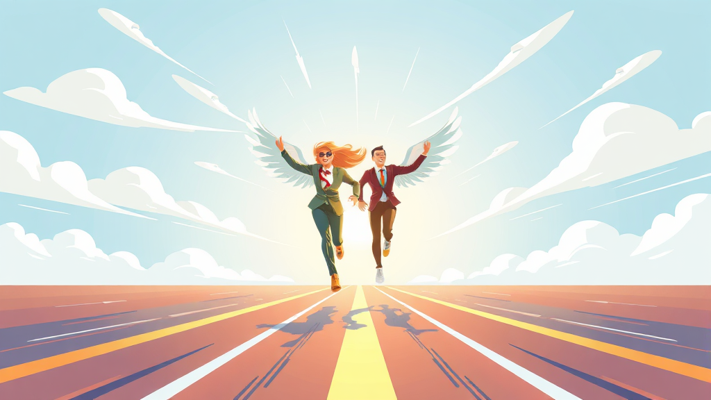 정책자금, 성공의 발판으로! (illustration 스타일)