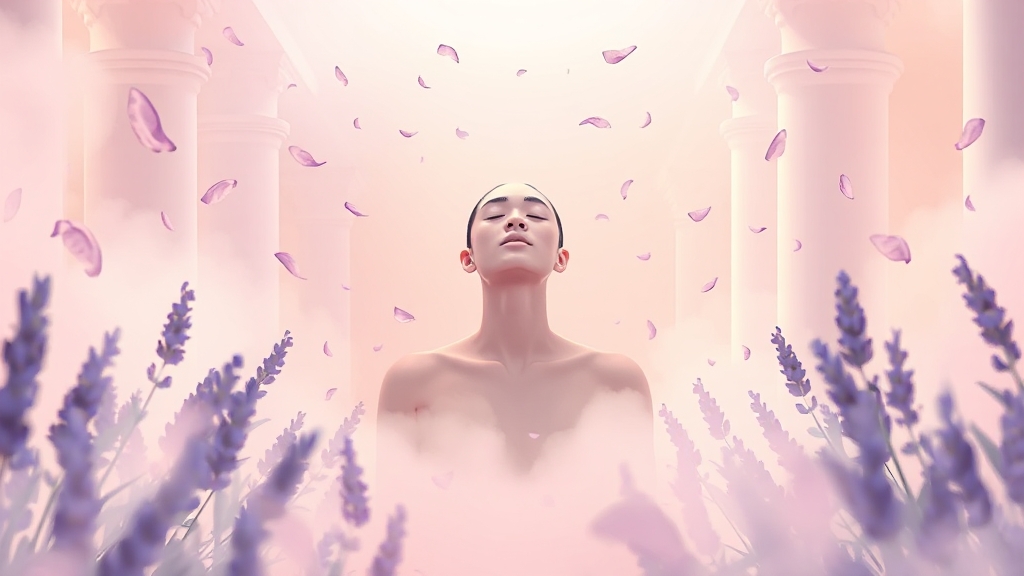 냄새와 심신의 연결 (illustration 스타일)