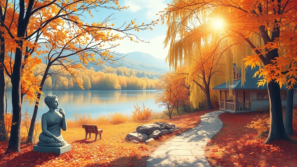 자연과 힐링이 있는 경기도 명소 (illustration 스타일)
