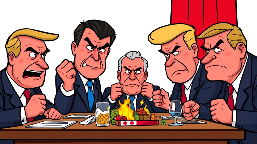 유럽의 거센 반발 (cartoon 스타일)