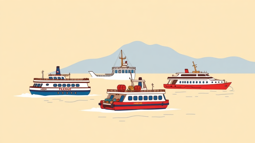 울릉도 배편 종류별 특징과 선택 가이드 (cartoon 스타일)