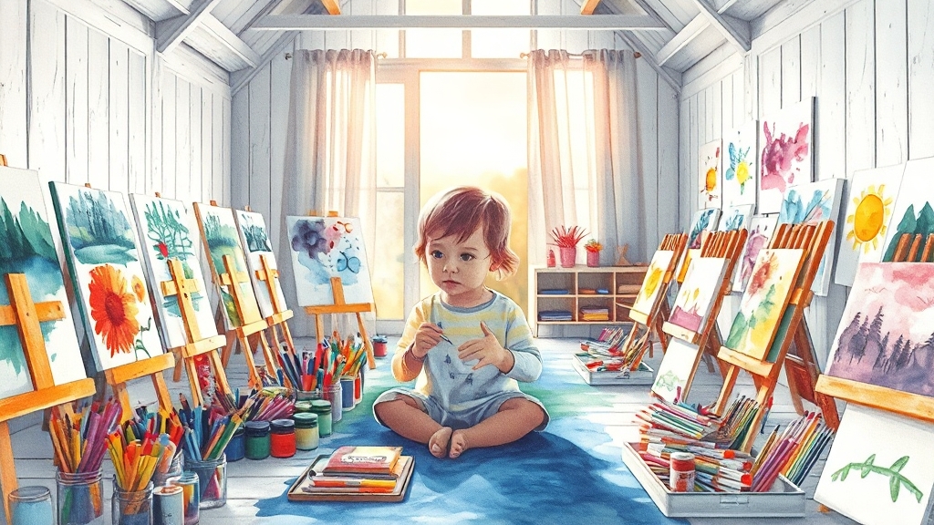 창의력 향상, 어떻게 도울까? (watercolor 스타일)