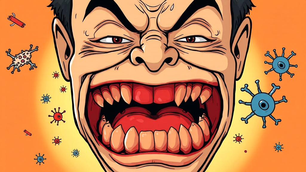 잇몸 부음, 왜 생길까? (cartoon 스타일)