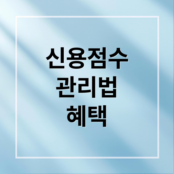 신용점수
관리법
혜택 (신용점수 올리면 받을 수 있는 혜택들)