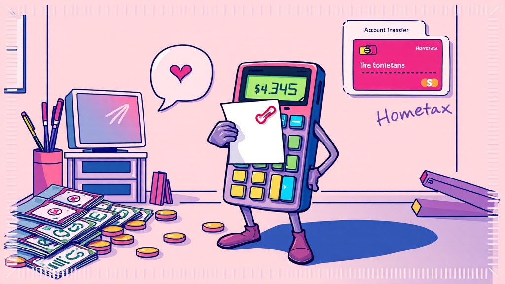 신고 절차 및 납부 방법! (cartoon 스타일)