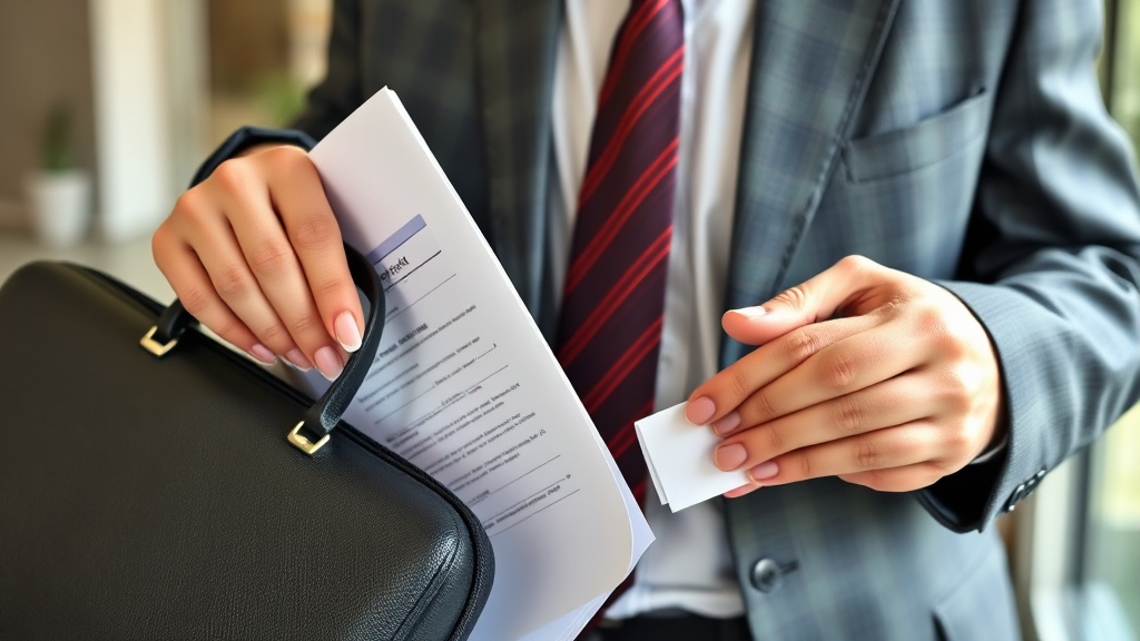 대리인 위임 시 필요 서류 (realistic 스타일)