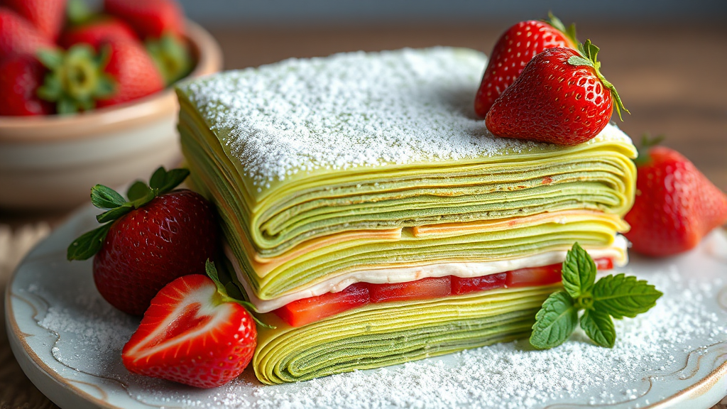 성심당의 새로운 도전: 말차 디저트와 신제품 소식 (realistic 스타일)