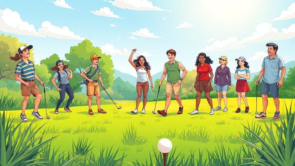 파크골프장, 어디서 즐길 수 있을까? (cartoon 스타일)