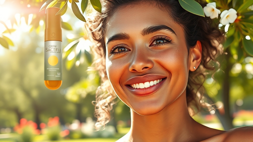 자외선 차단, 왜 중요할까요? (realistic 스타일)