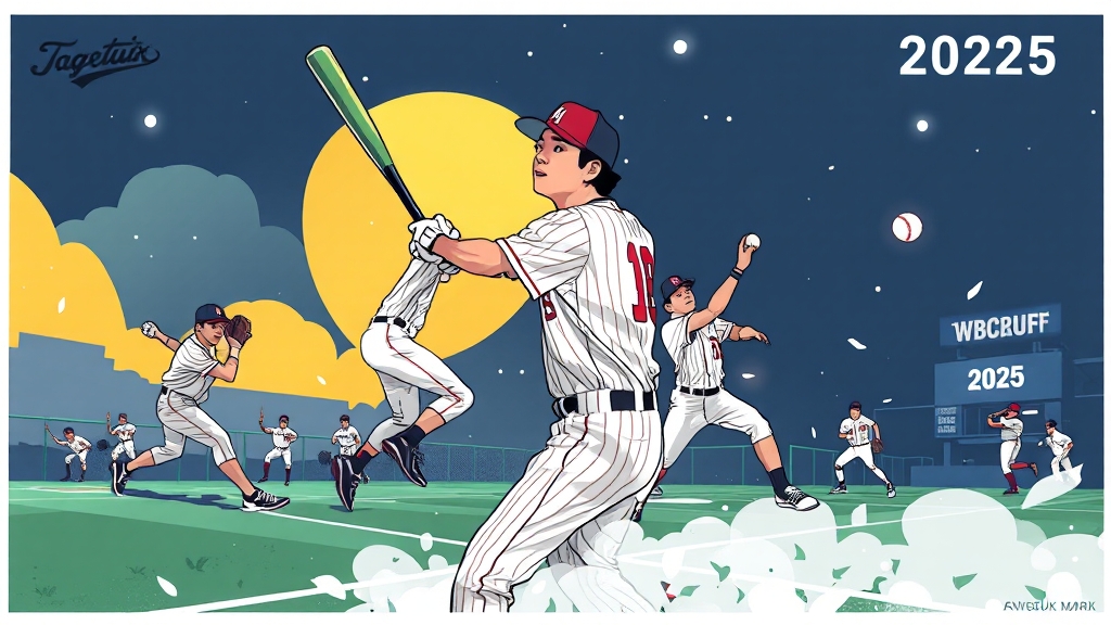 WBC 대표팀 명단 (illustration 스타일)