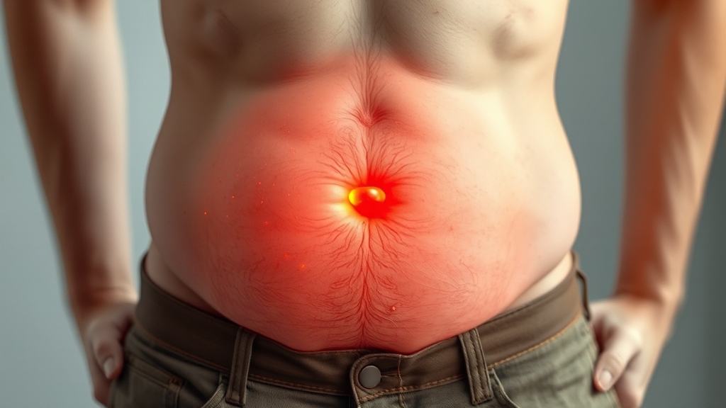 내장지방, 무엇이 문제일까? (realistic 스타일)