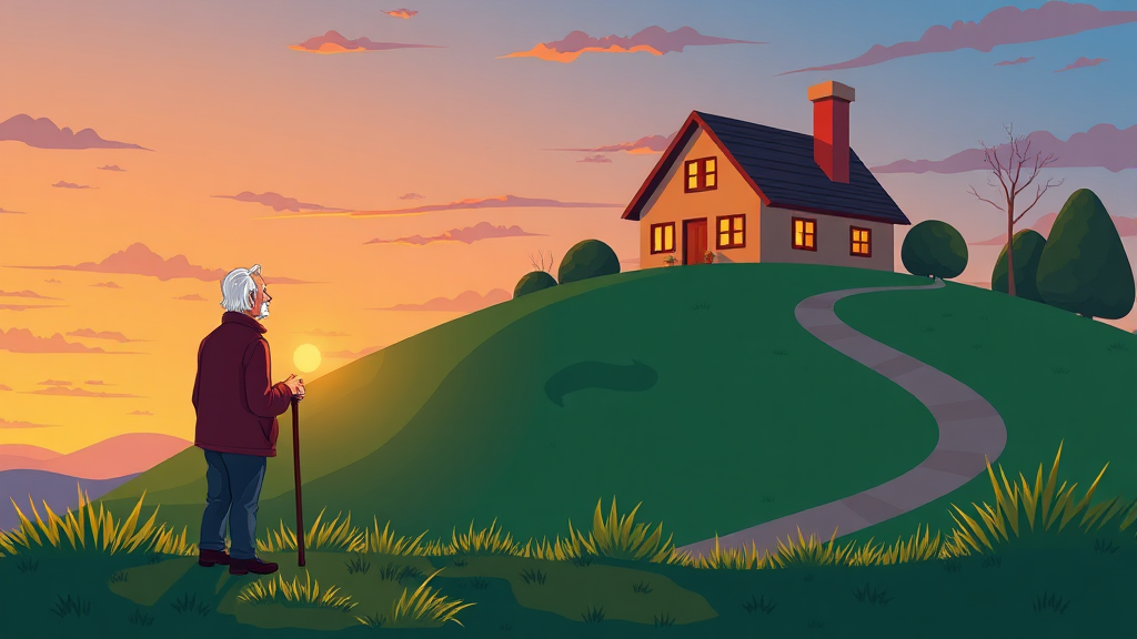 노령연금과 기초연금 차이점 비교 (cartoon 스타일)