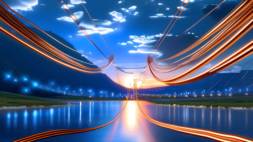 전기차와 신재생에너지, 구리 수요를 견인하다 (realistic 스타일)