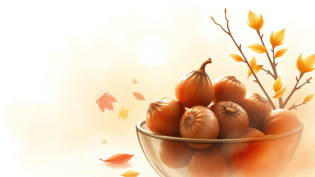 밤 고르는 법 & 보관법 (watercolor 스타일)