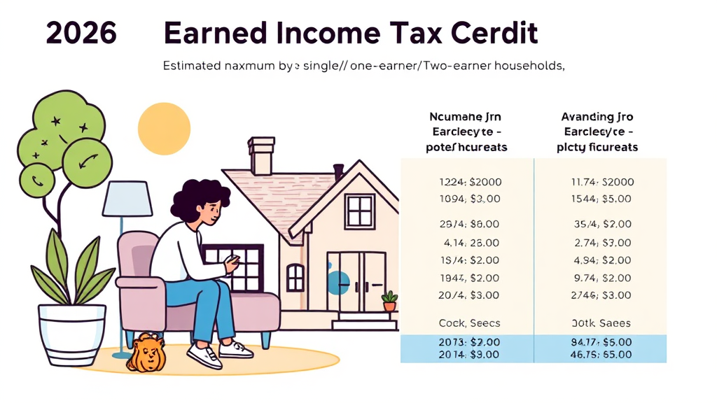 얼마나 받을 수 있을까? 2026년 근로장려금 지급 금액 예상하기 (illustration 스타일)