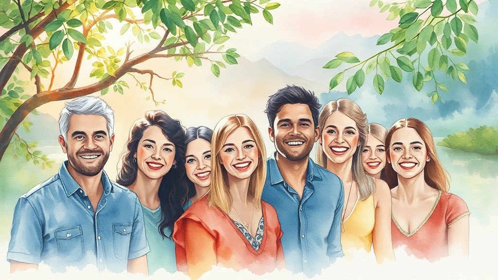 오일 풀링 & 소금물 가글 활용법 (watercolor 스타일)