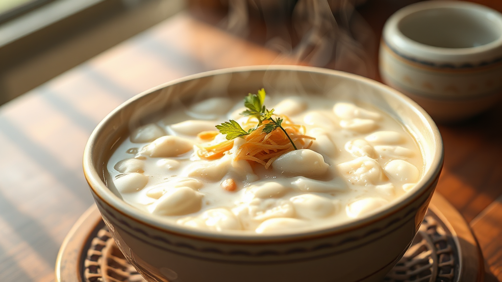 회복에 좋은 음식 (realistic 스타일)