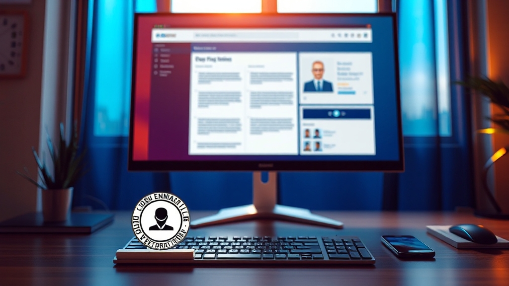 온라인 vs 방문, 어떻게 신청할까요? (realistic 스타일)