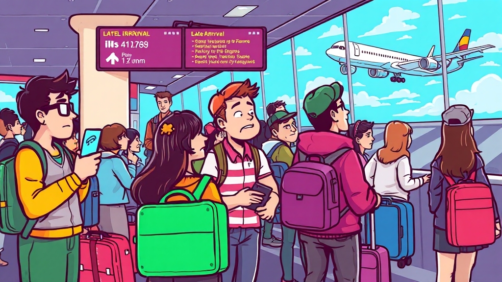 예상 못한 상황, 여행객 행동 요령 (cartoon 스타일)