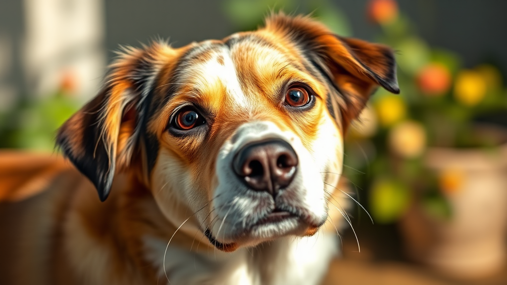 강아지 녹내장 수술 후 관리와 회복 (realistic 스타일)